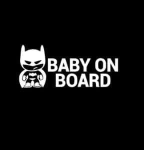 Batman Baby on Board Decal Sticker