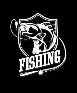 Fishing Bass Fisherman shield Car Decal Sticker