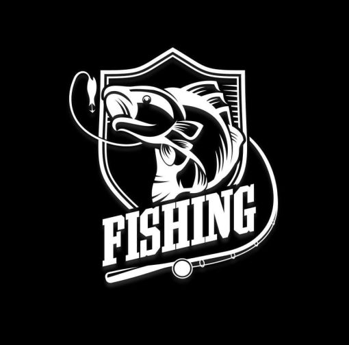 Fishing Bass Fisherman shield Car Decal Sticker