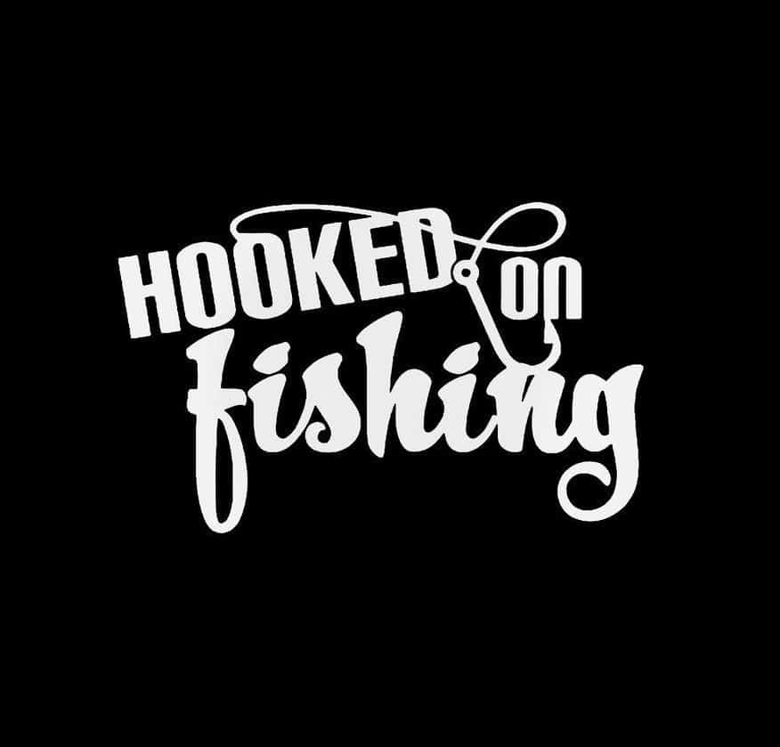 Hooked On Fishing Oval Sticker - U.S. Custom Stickers