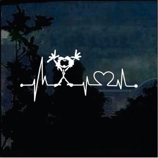 Pearl Jam Stickman Heartbeat Love Window Decal Sticker - Band Stickers
