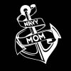 Navy Mom Big Anchor Decal Sticker a3