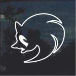 Sonic the hedge hog outlined decal sticker