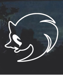 Sonic the hedge hog outlined - Cartoon Decal Sticker