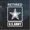 US army Retired Window Decal Sticker