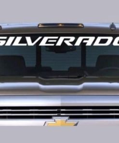 Chevy Silverado stock style windshield banner decal sticker