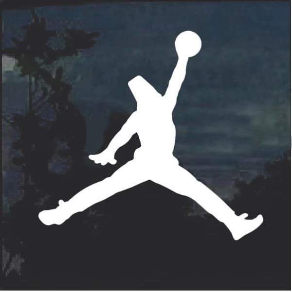 Air Jordan Bucket head window decal sticker