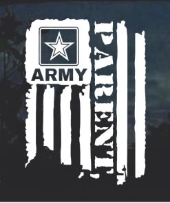 Army parent Weathered flag window decal sticker