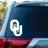 Horns Down Sooners Shocker Decal Sticker