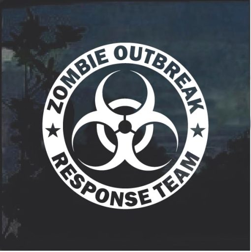 Zombie out break response team decal sticker