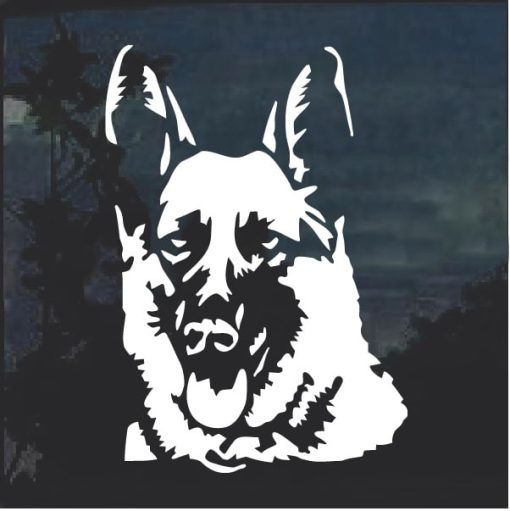 German Shepherd Head Window Deal Sticker