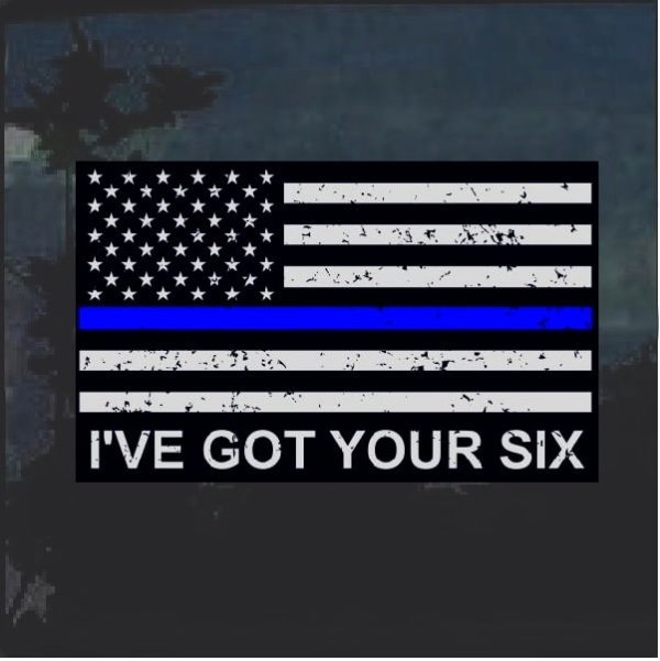 I've got your six window decal sticker
