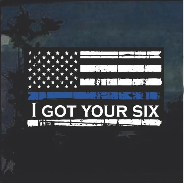 I've got your six window decal sticker a2