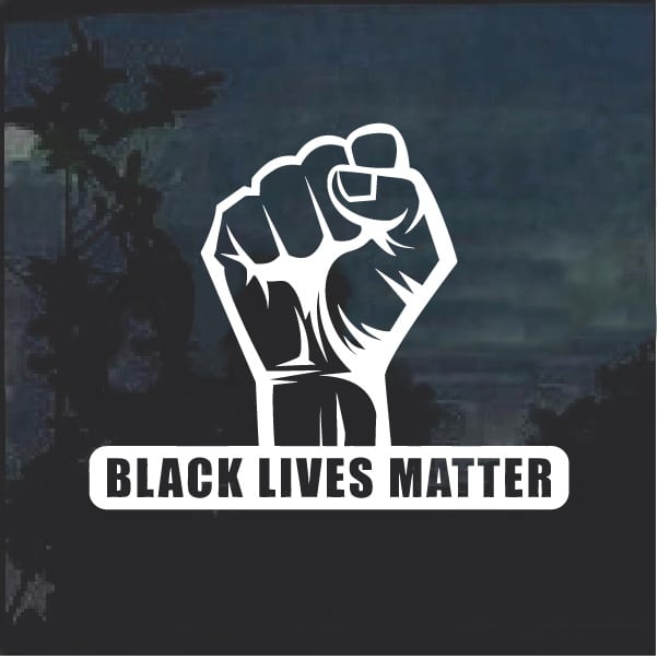 2x 6" Black Lives Matter Oval BLM Sticker Decal 