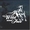 Horse Wild and Free Window Decal Sticker