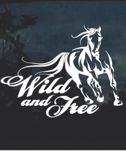 Wild and Free Window decal Sticker
