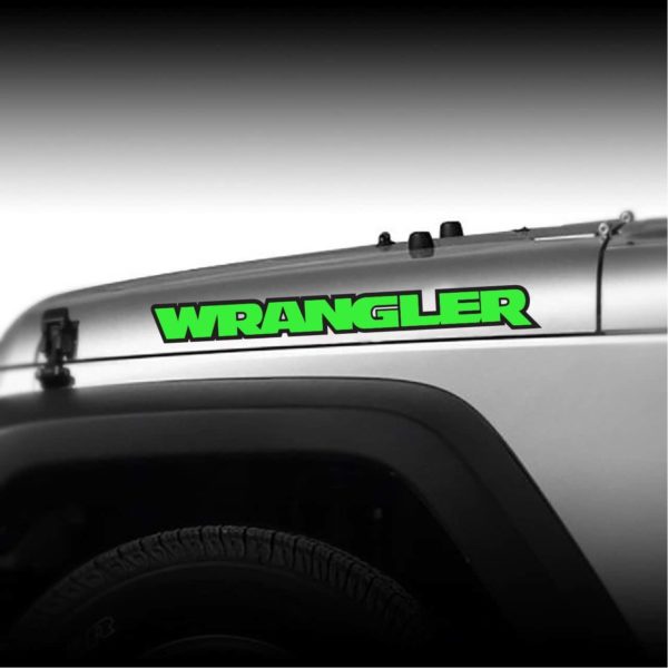 Wrangler Throwback 2 color hood decal sticker
