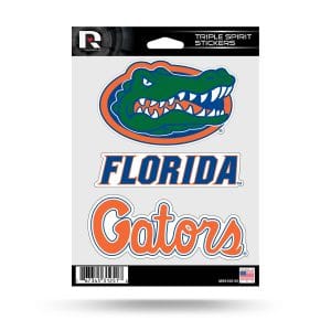 Florida Gators Triple Spirit Window Decal Sticker Officially Licensed