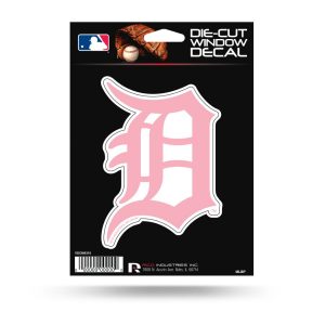 Detroit Tigers Pink - Die Cut Vinyl Sticker Officially Licensed MLB