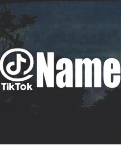 Tik Tok Username Window Decal Sticker