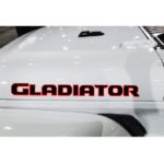 Jeep Gladiator Set of 2 Hood Decals Decal Stickers 2 color - Aftermarket replacement NON Factory