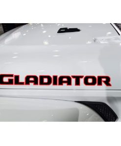 Jeep Gladiator 2 color Hood decal sticker set