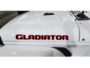 Jeep Gladiator 2 color Hood decal sticker set
