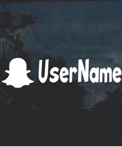 Snapchat Username Logo Single Color window Decal Sticker