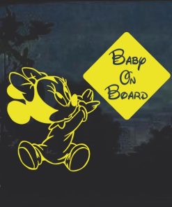 Baby on Board Minnie Mouse Decal Sticker