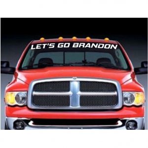Lets Go Brandon BIDEN Windshield Banner Decal Sticker
