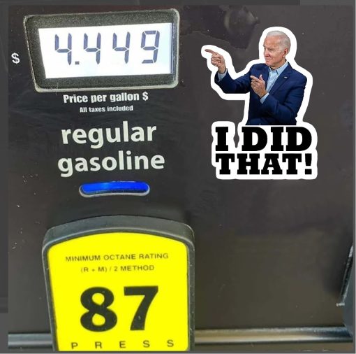 Biden I did that gas pump sticker