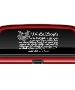 We the People Preamble Constitution decal sticker