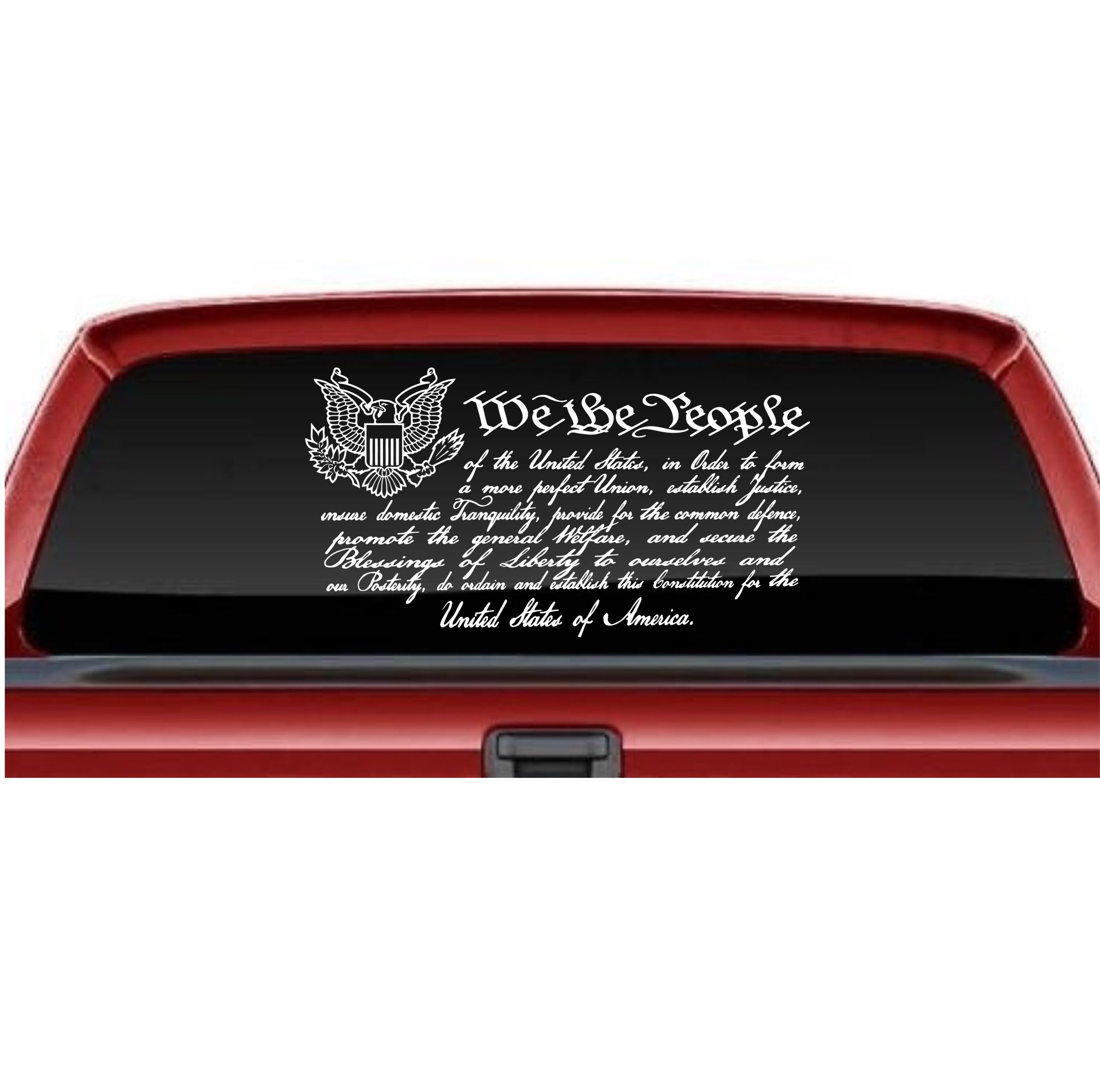 We the People Preamble Constitution decal sticker | Custom Sticker Shop We the People Preamble Constitution decal sticker