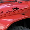 Jeep Heartbeat Hood Decals Sticker
