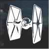 Darth Vader Tie Fighter Decal Stickers
