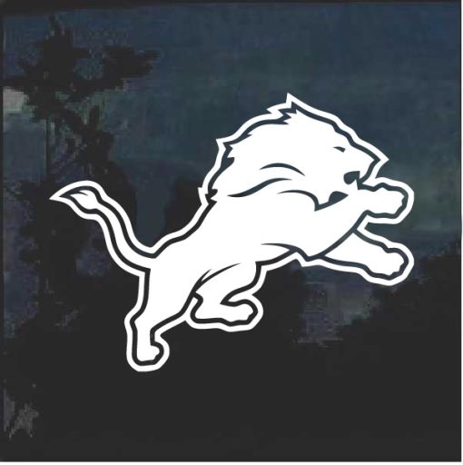 Detroit Lions Football Window Decal Sticker