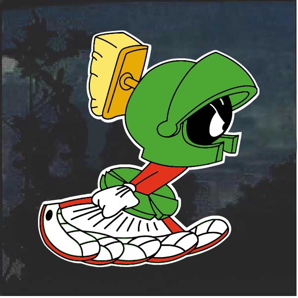 Marvin The Martian Full Color Decal Sticker | Custom Made In the USA ...