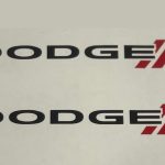 Dodge Pin stripe inserts 2 color set of 2