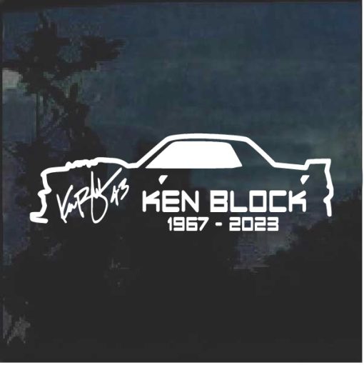 Ken Block Rest In Peace Decal Sticker