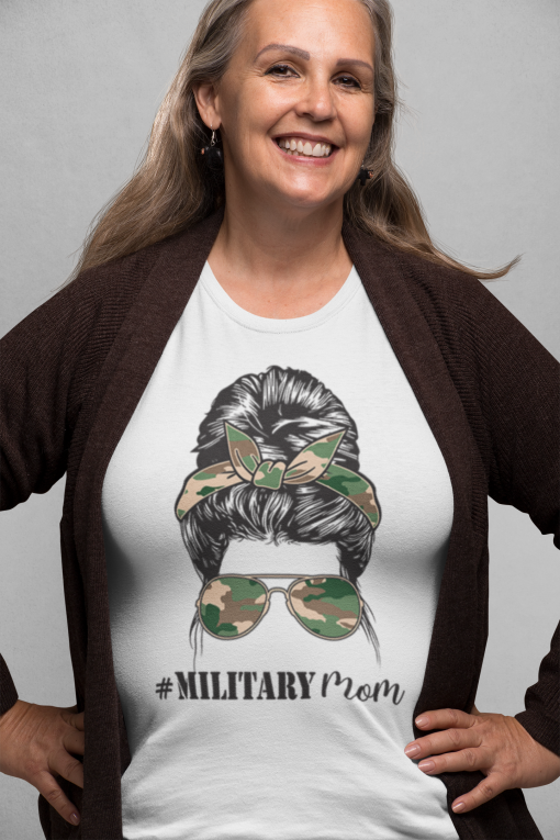 Military Mom Ladies Tee Shirt