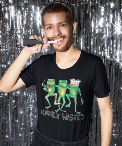 toadily wasted frog funny tee shirt