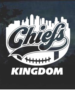 Kansas City Chiefs Kingdom Window Decal Sticker