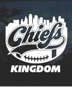 Kansas City Chiefs Kingdom Window Decal Sticker