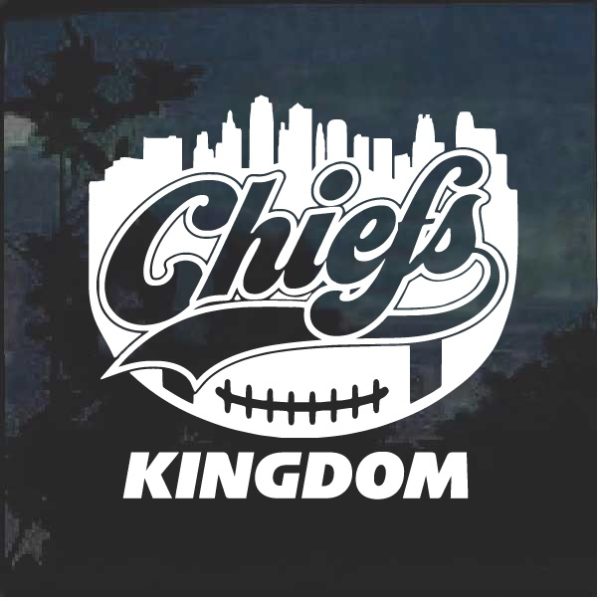 Kansas City Chiefs Kingdom Window Decal Sticker