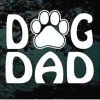 Dog Dad Paw Print Decal Sticker