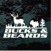 Bucks and Beards Hunting window decal sticker