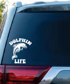 Dolphin Life window decal Sticker