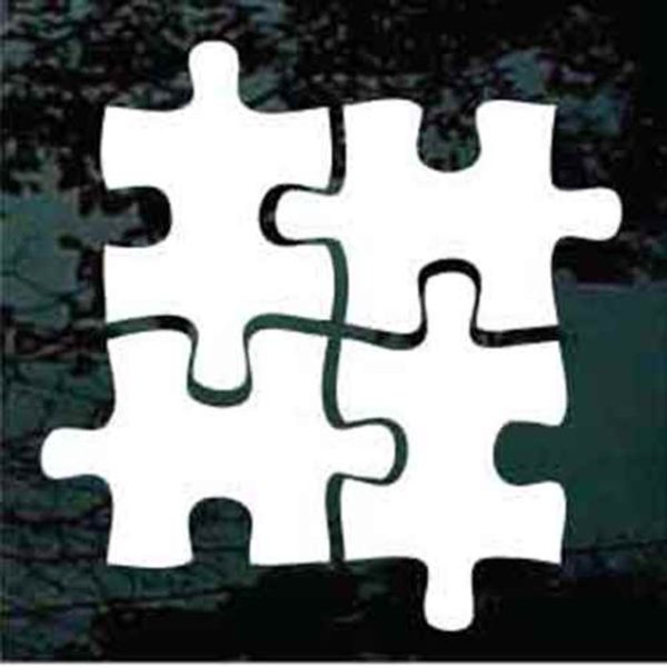 Autism Puzzle Pieces decal sticker