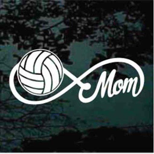 Volleyball Mom Infinity decal sticker