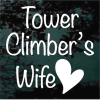 Tower Climbers Wife heart decal sticker